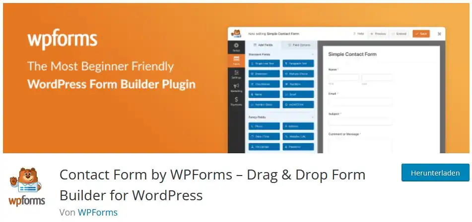 WordPress Plugin WPForms